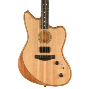 Fender American Acoustasonic Jazzmaster, Natural, Ebony Fingerboard