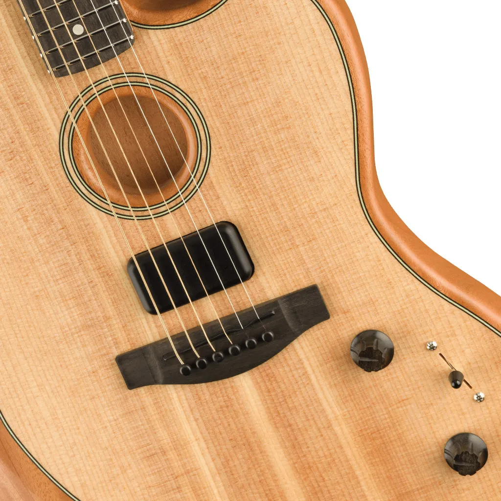 Fender American Acoustasonic Jazzmaster, Natural, Ebony Fingerboard