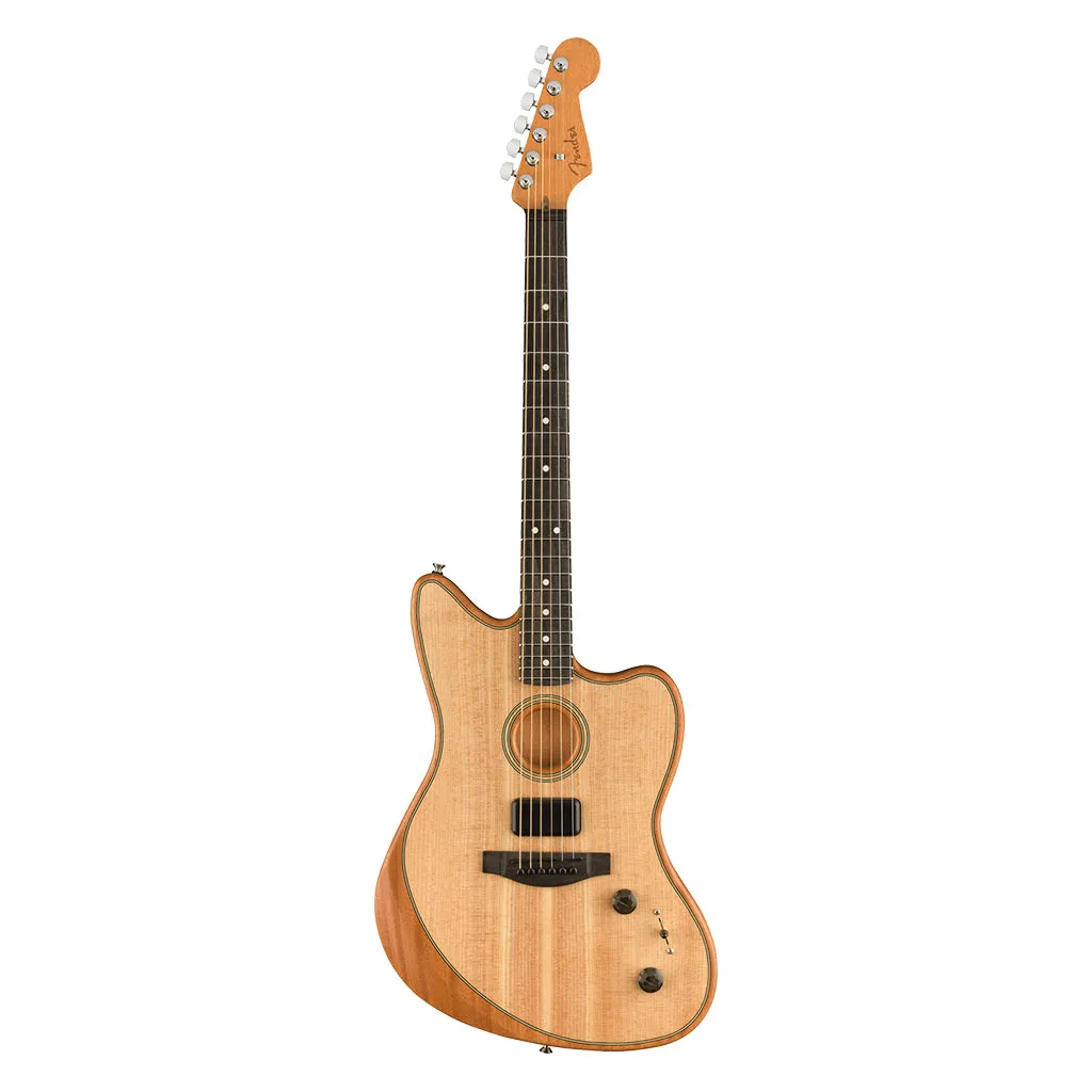 Fender American Acoustasonic Jazzmaster, Natural, Ebony Fingerboard