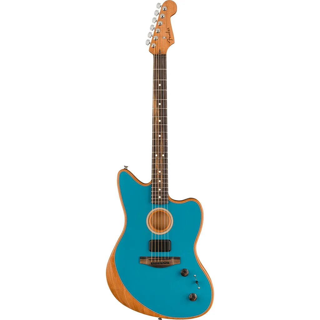 Fender American Acoustasonic Jazzmaster, Ocean Turquoise, Ebony Fingerboard