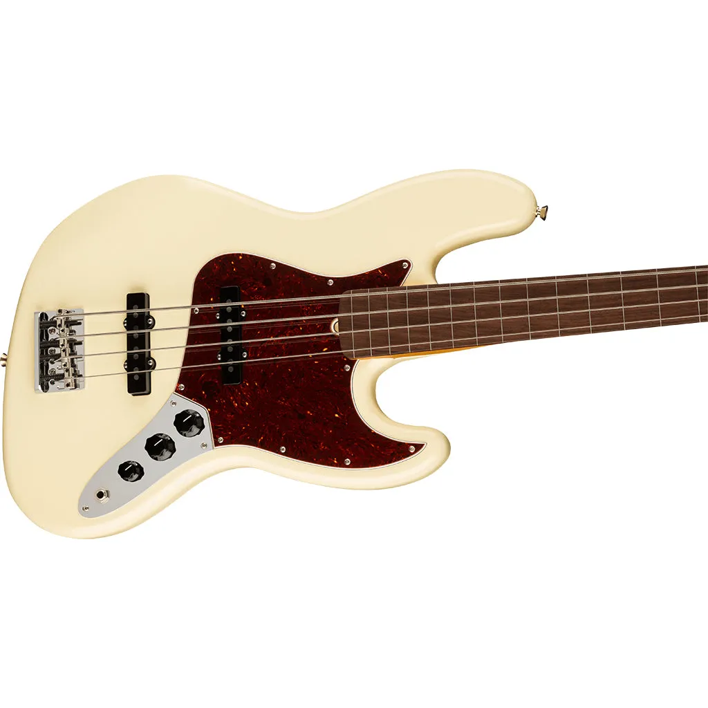 Fender - American Professional II Jazz Bass Fretless - Rosewood Fingerboard - Olympic White