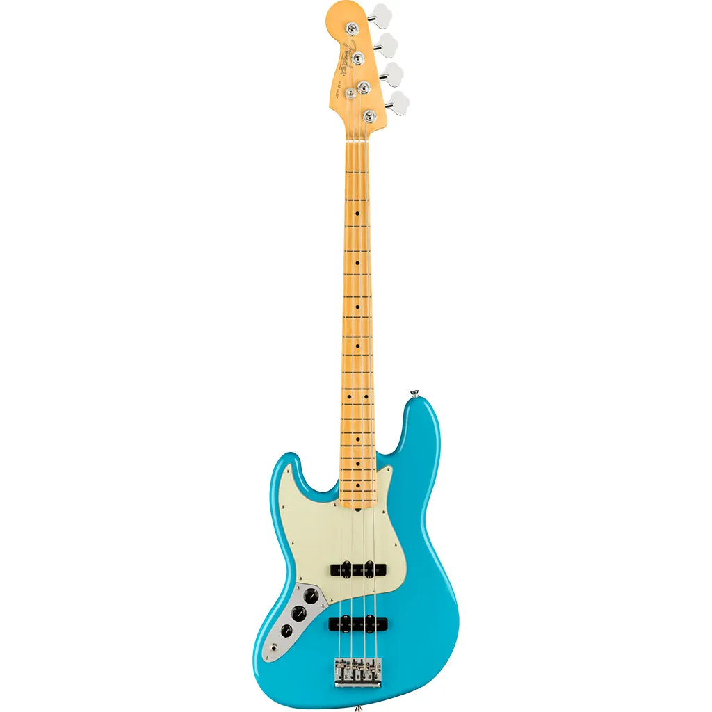Fender - American Professional II Jazz Bass Left-Hand - Maple Fingerboard - Miami Blue