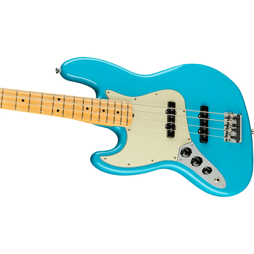 Fender - American Professional II Jazz Bass Left-Hand - Maple Fingerboard - Miami Blue