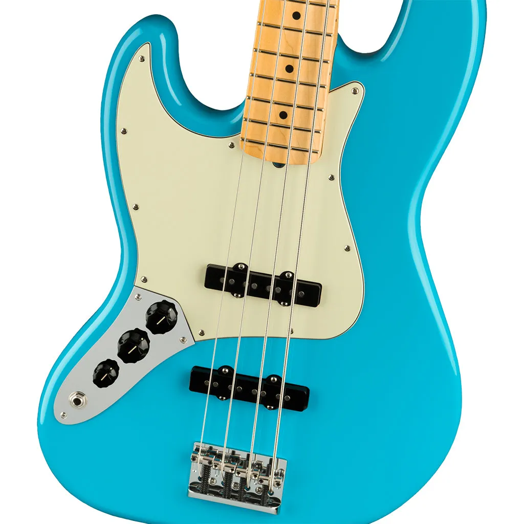 Fender - American Professional II Jazz Bass Left-Hand - Maple Fingerboard - Miami Blue