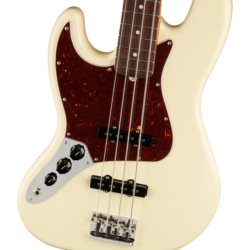 Fender - American Professional II Jazz Bass Left-Hand - Rosewood Fingerboard - Olympic White