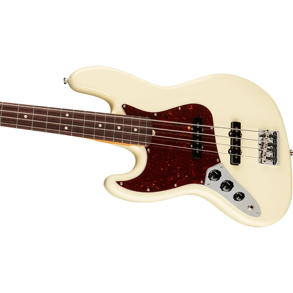 Fender - American Professional II Jazz Bass Left-Hand - Rosewood Fingerboard - Olympic White