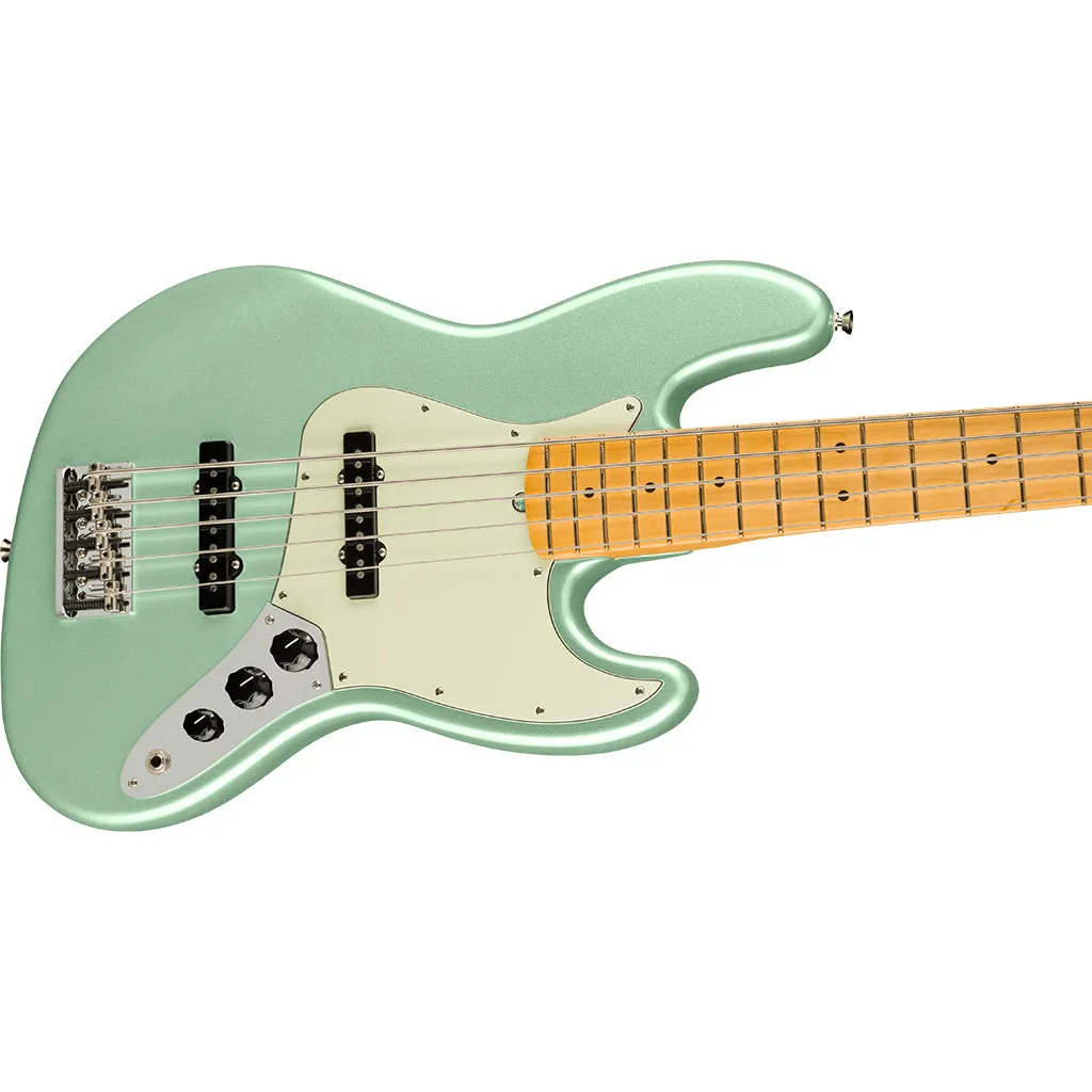 Fender - American Professional II Jazz Bass V - Maple Fingerboard - Mystic Surf Green