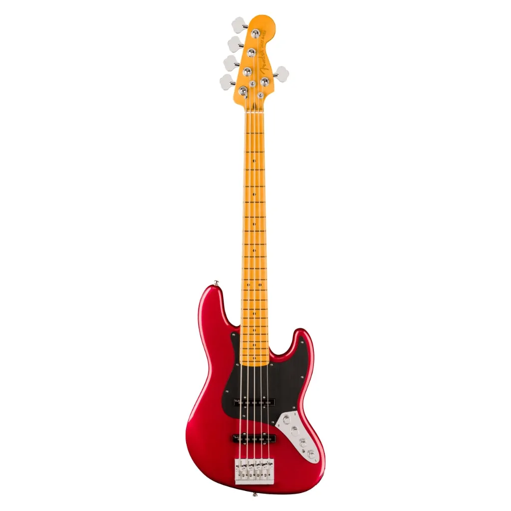 Fender American Ultra II Maple Fingerboard Jazz Bass  V - Sinister Red