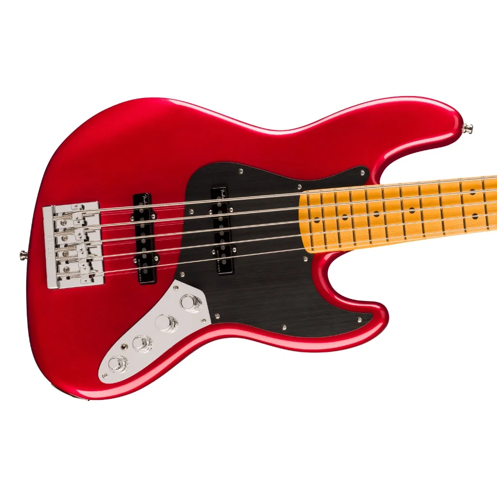 Fender American Ultra II Maple Fingerboard Jazz Bass  V - Sinister Red