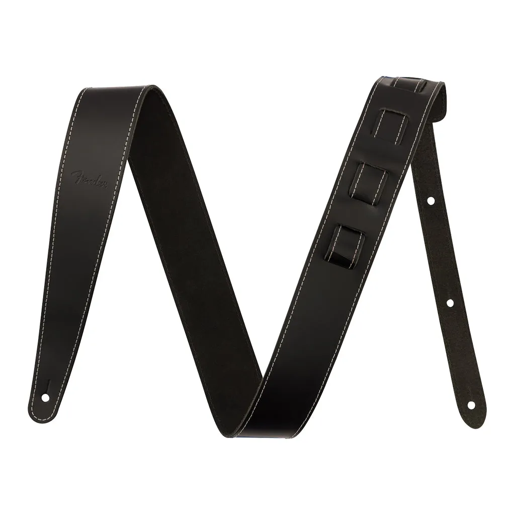 Fender Essentials Leather Strap in Black