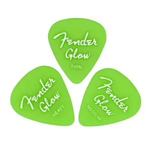 Fender Glow In The Dark 351 Picks, 12-Pack