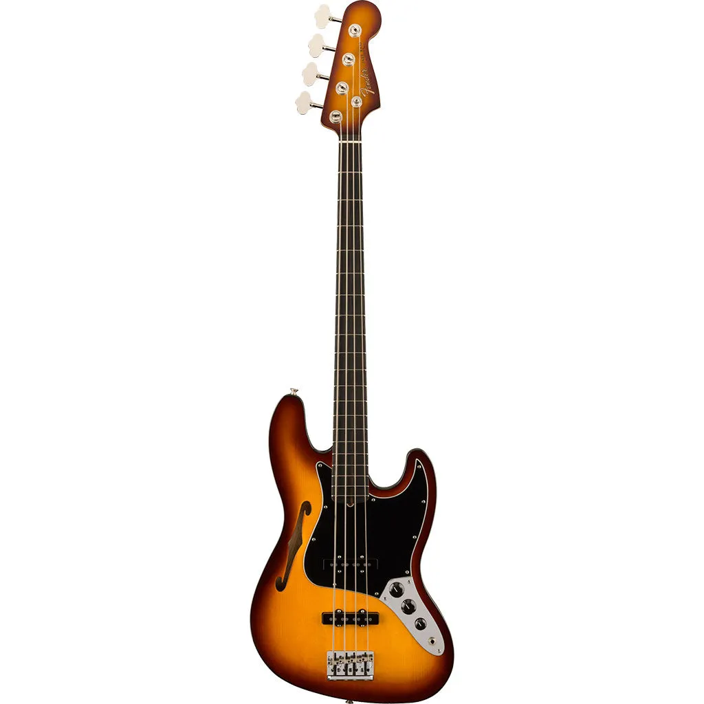Fender Limited Edition Suona Jazz Bass Thinline, Ebony Fingerboard, Violin Burst