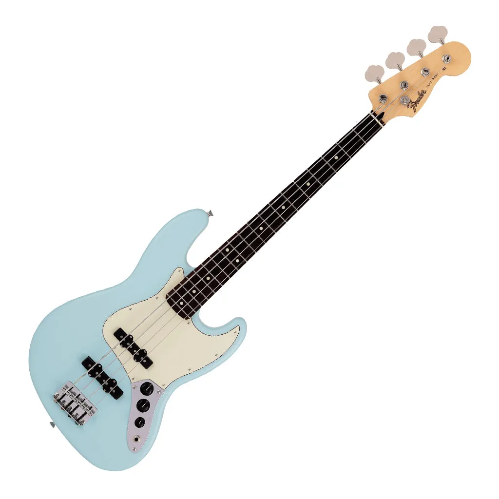 Fender  Made in Japan Junior Collection Jazz Bass, Rosewood Fingerboard, Satin Daphne Blue