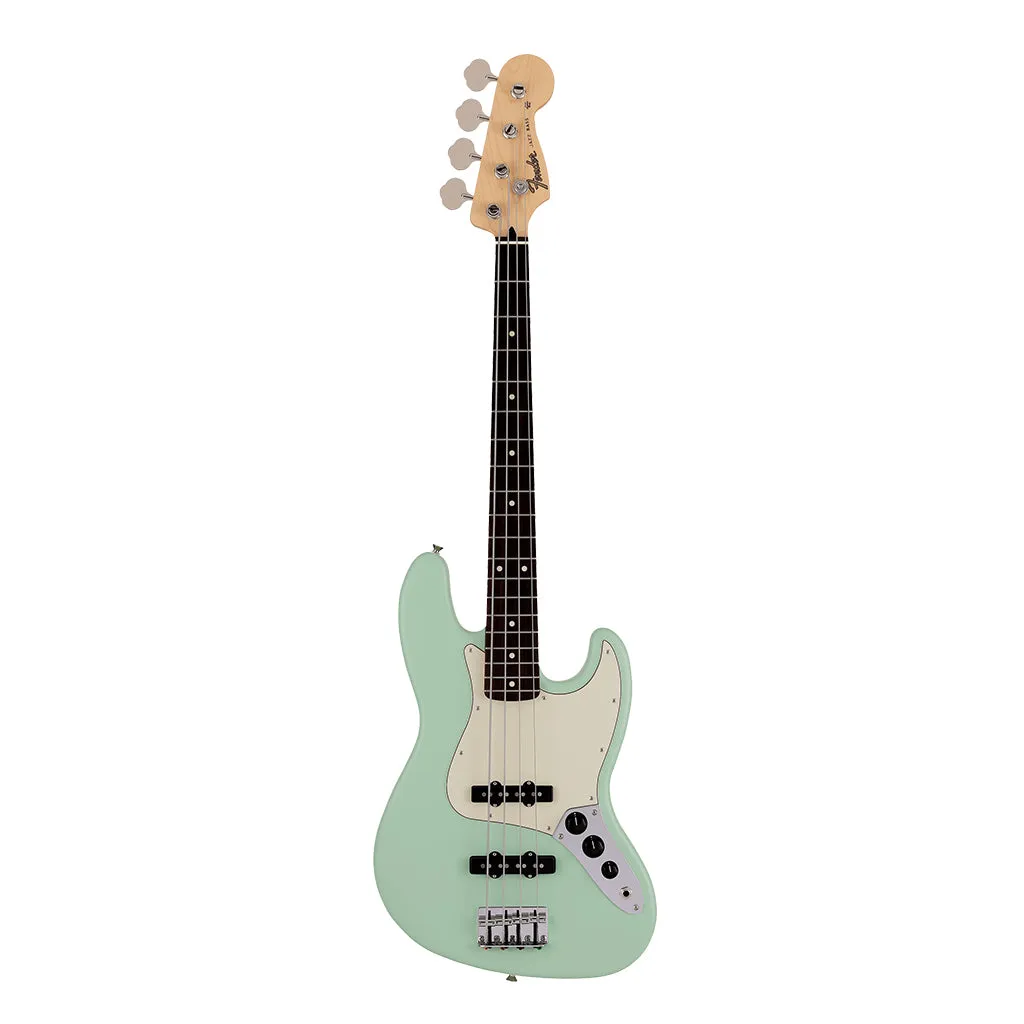 Fender Made in Japan Junior Collection Jazz Bass, Rosewood Fingerboard, Satin Surf Green