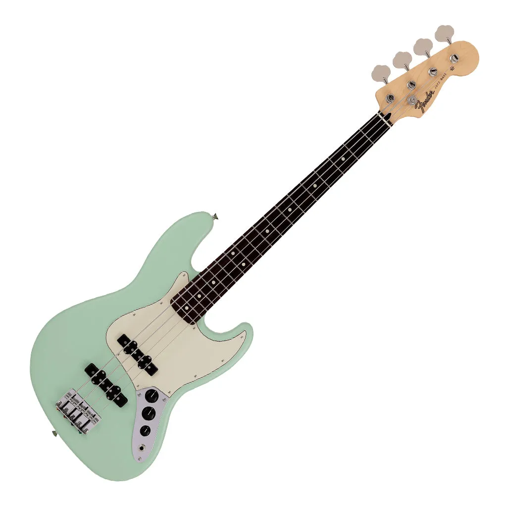 Fender Made in Japan Junior Collection Jazz Bass, Rosewood Fingerboard, Satin Surf Green