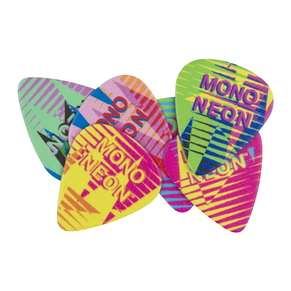 Fender MonoNeon Pick Tin, Medium, Set of 6