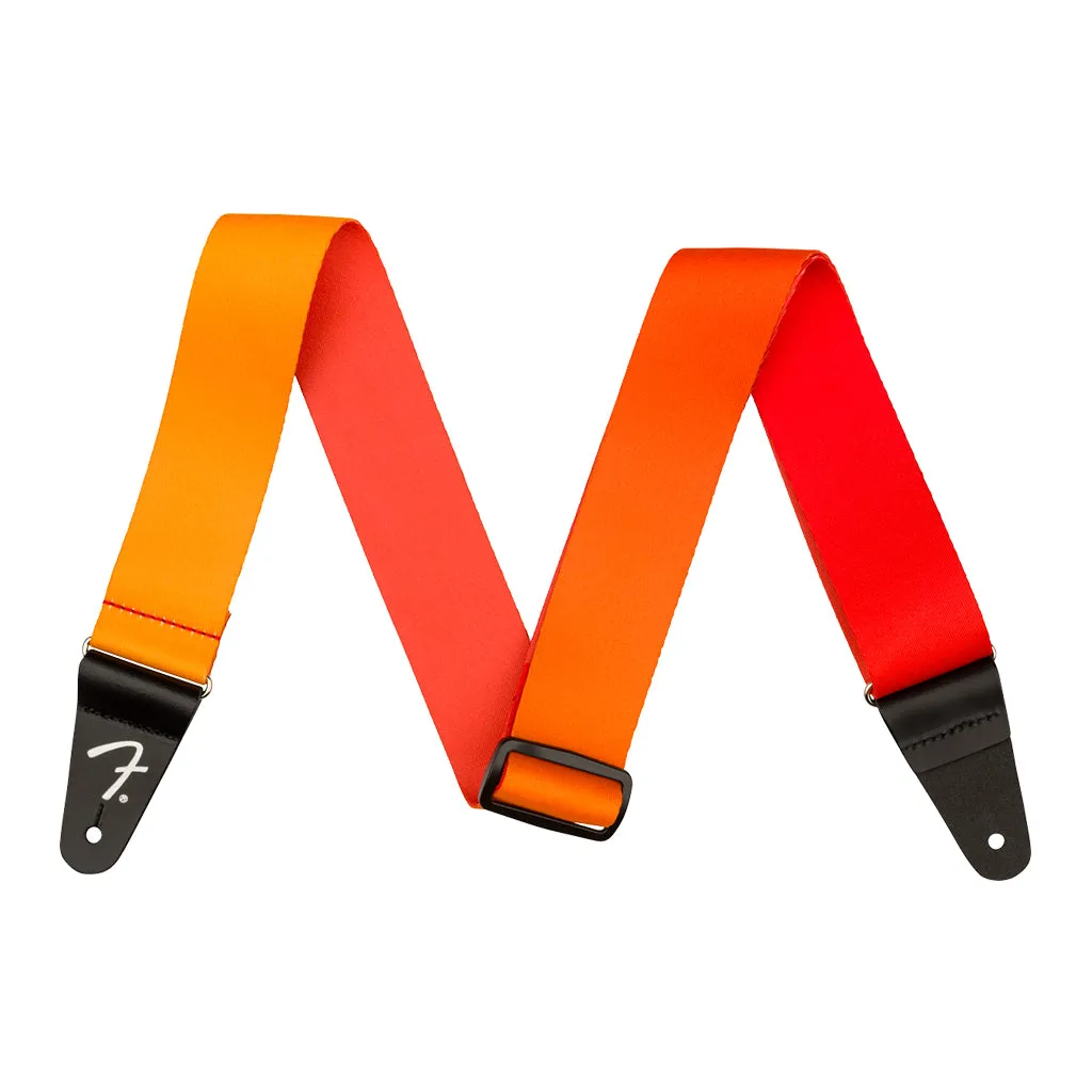 Fender Ombr Strap, Tequila Sunrise, 2"