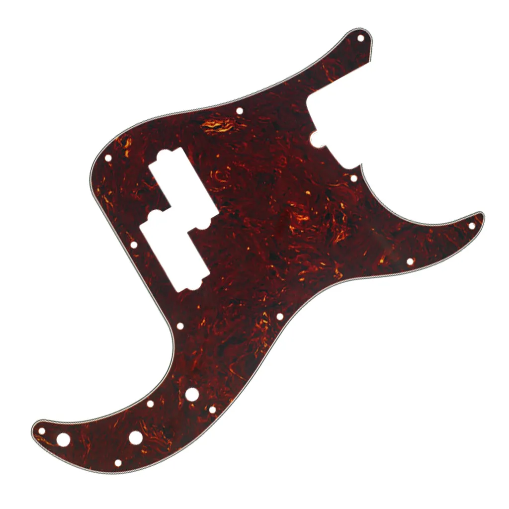 Fender  Pickguard, Precision Bass, 13-Hole Mount (with Truss Rod Notch), Tortoise Shell, 4-Ply
