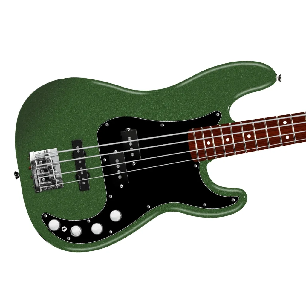 Fender Player II Modified Active Precision Bass - Harvest Green Metallic, Rosewood Fingerboard