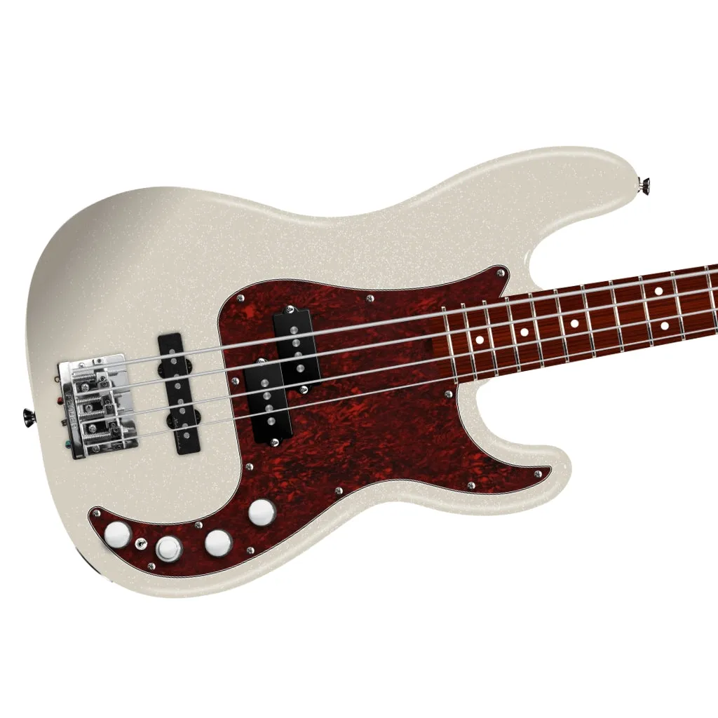 Fender Player II Modified Active Precision Bass - Olympic Pearl, Rose Fingerboard