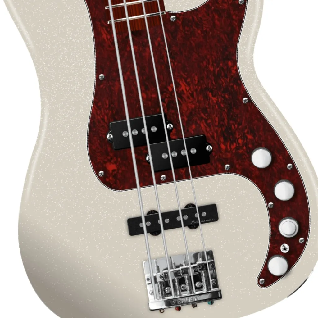 Fender Player II Modified Active Precision Bass - Olympic Pearl, Rose Fingerboard
