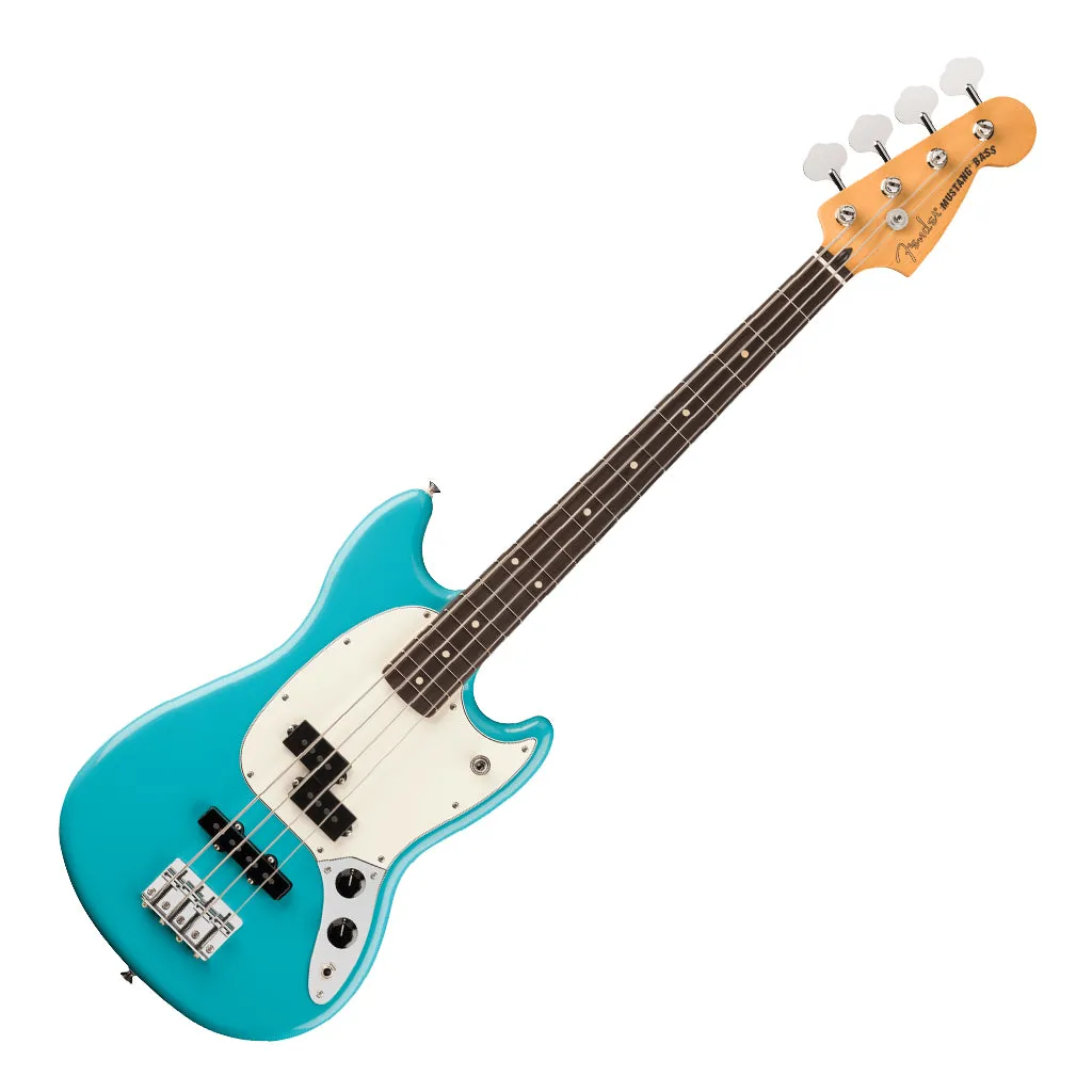 Fender Player II Mustang Bass Rosewood Fretboard Aquatone Blue