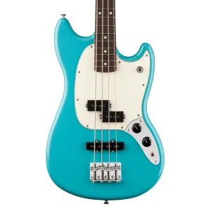 Fender Player II Mustang Bass Rosewood Fretboard Aquatone Blue