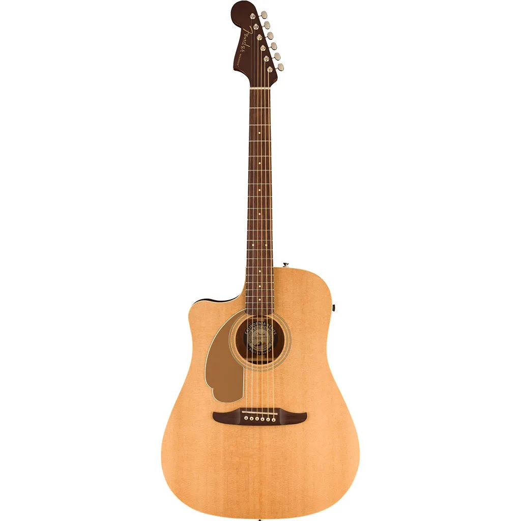 Fender Redondo Player Left Handed, Walnut Fingerboard, Gold Pickguard, , Natural