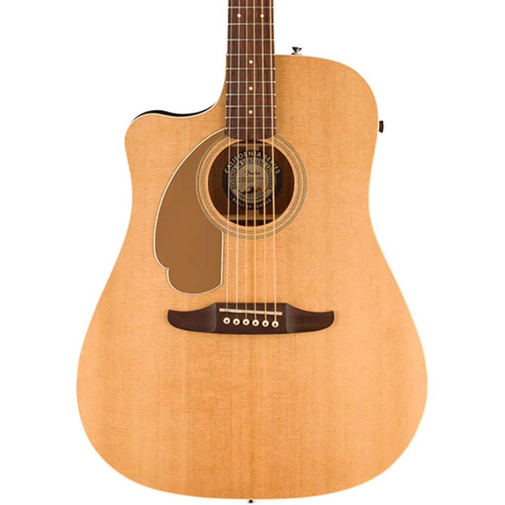 Fender Redondo Player Left Handed, Walnut Fingerboard, Gold Pickguard, , Natural