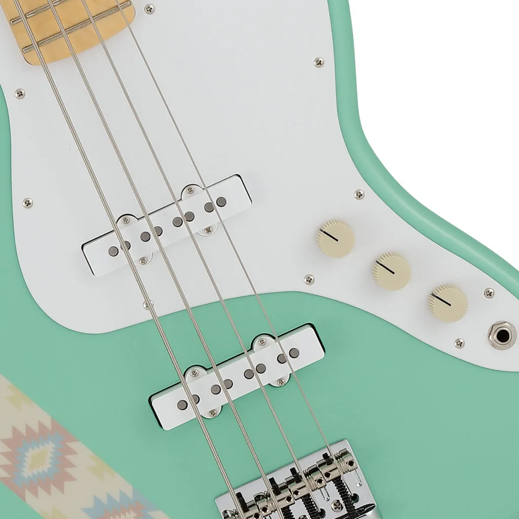 Fender Silent Siren Jazz Bass, Maple Fingerboard, Surf Green