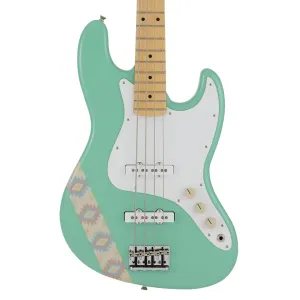 Fender Silent Siren Jazz Bass, Maple Fingerboard, Surf Green