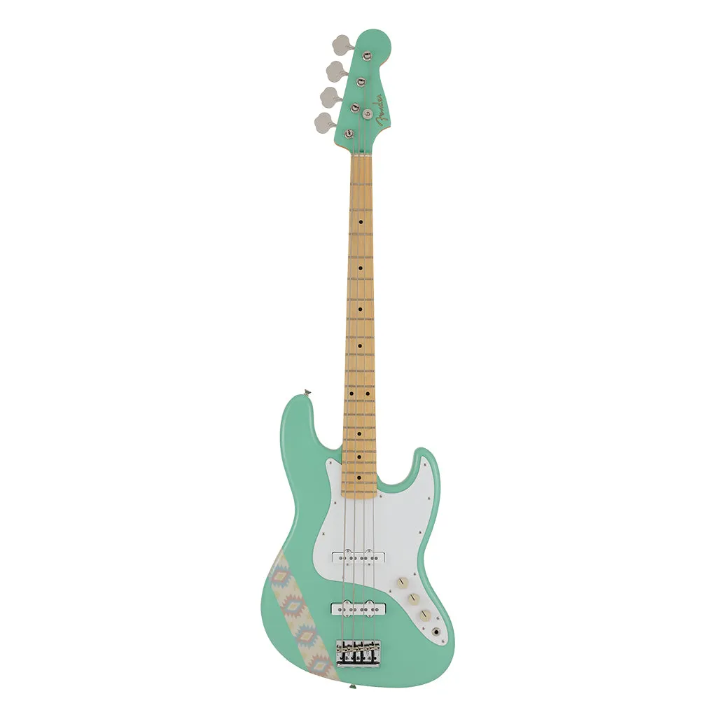 Fender Silent Siren Jazz Bass, Maple Fingerboard, Surf Green