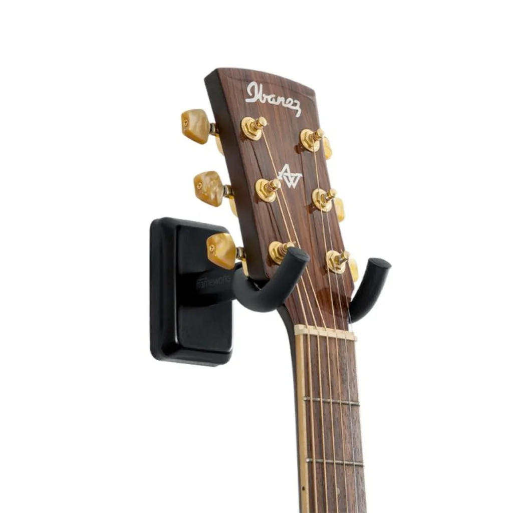 Gator Frameworks GFW-GTR-HNGRBLK Wall Mount Guitar Hanger - Black