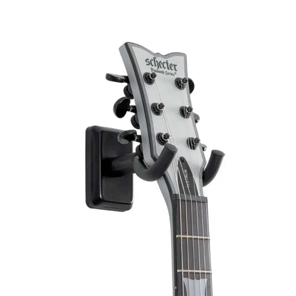 Gator Frameworks GFW-GTR-HNGRBLK Wall Mount Guitar Hanger - Black