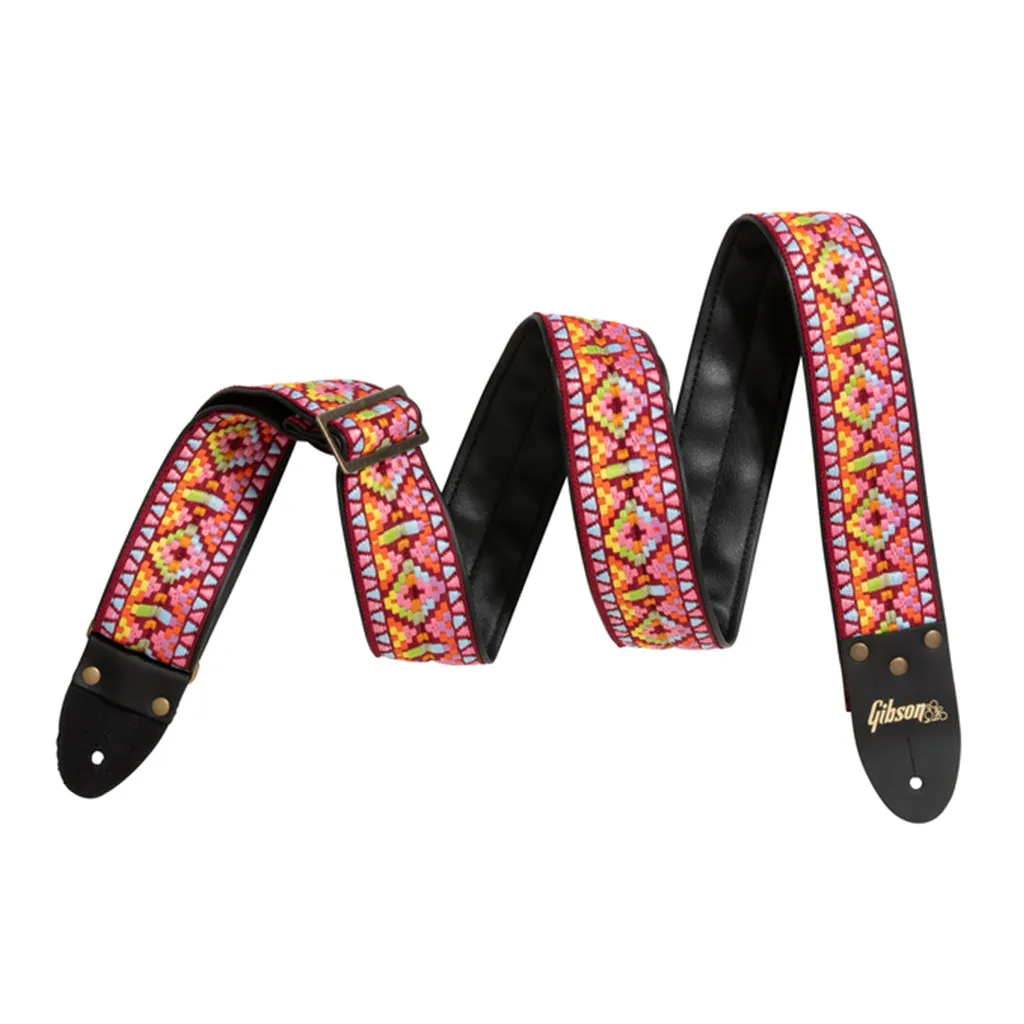 Gibson Dog GTR Strap & Collar Set Pink MD 18-27KG