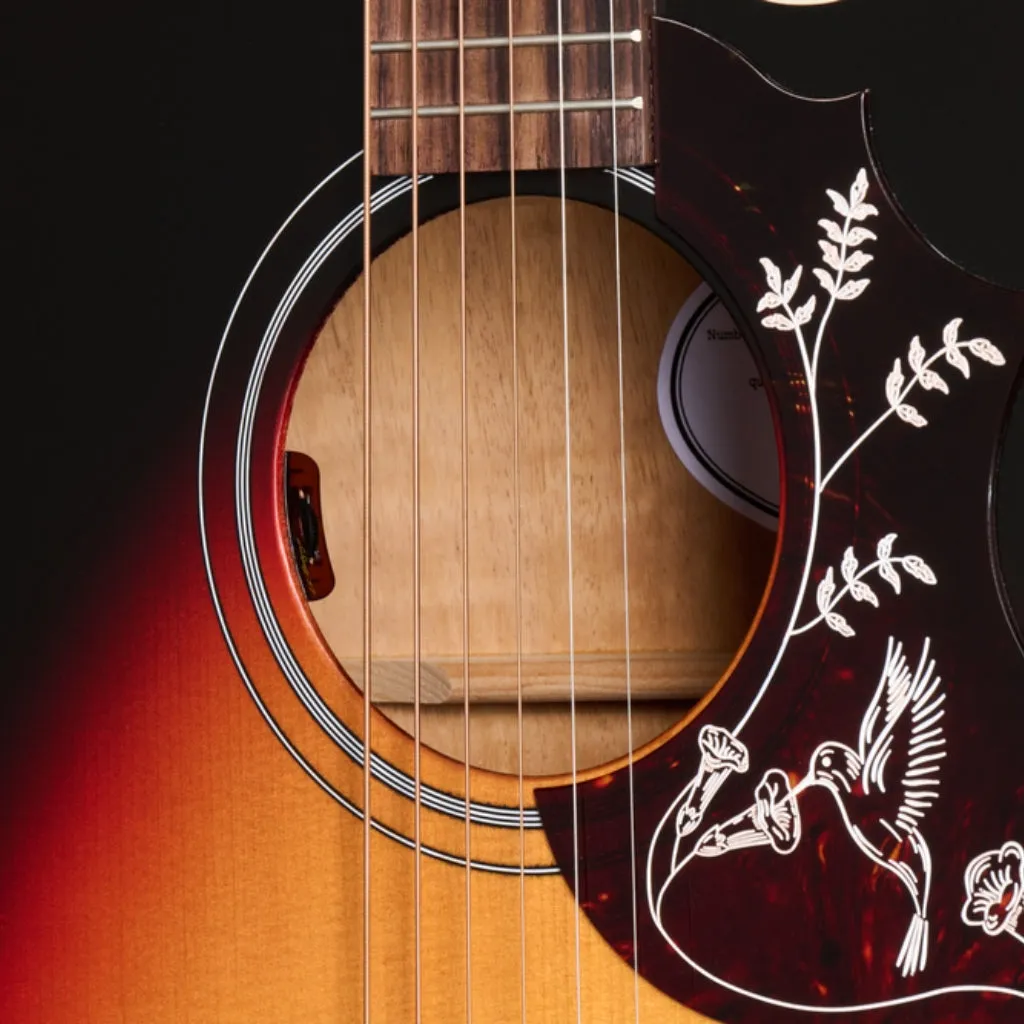 Gibson Hummingbird Studio EC Acoustic Guitar - Tri Burst Satin