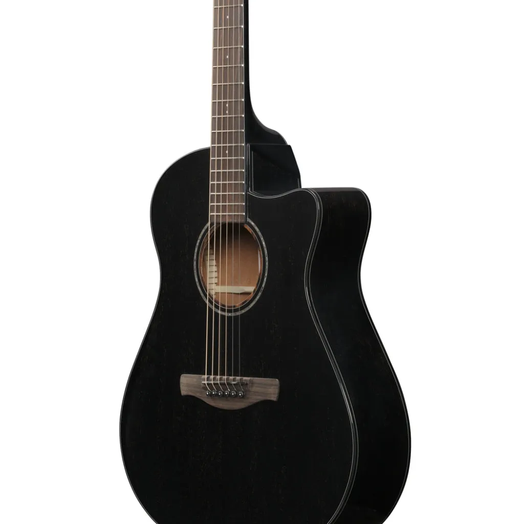 Ibanez AAM340CE Acoustic Guitar - Rustic Black High Gloss