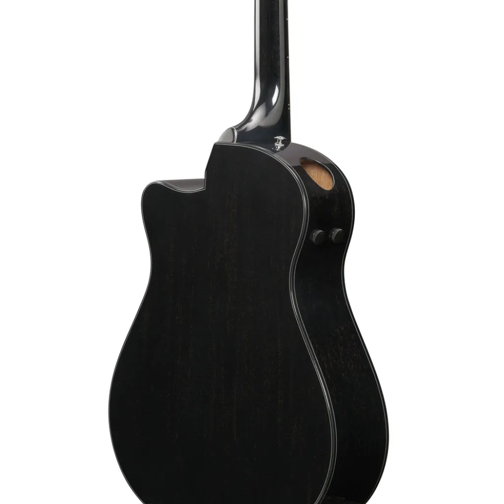 Ibanez AAM340CE Acoustic Guitar - Rustic Black High Gloss