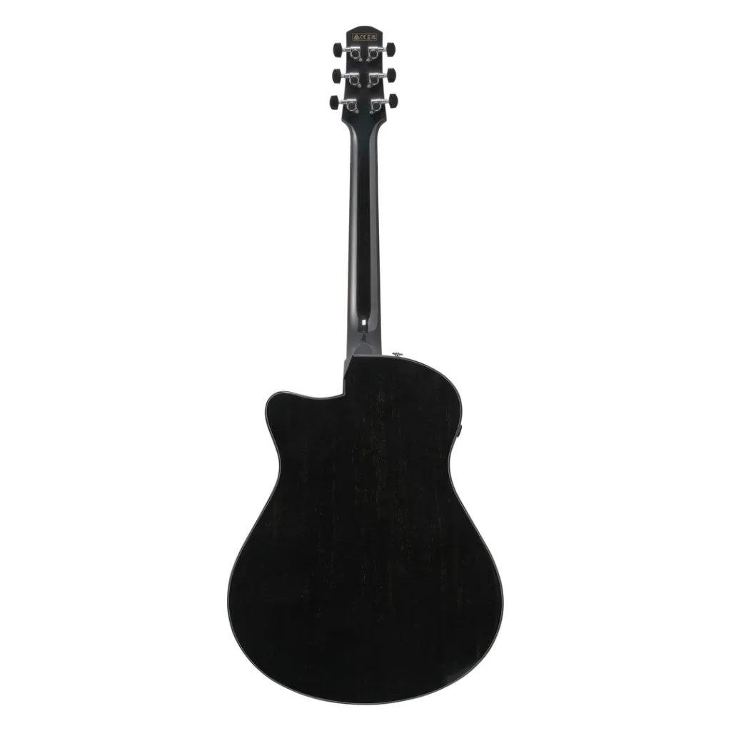 Ibanez AAM340CE Acoustic Guitar - Rustic Black High Gloss