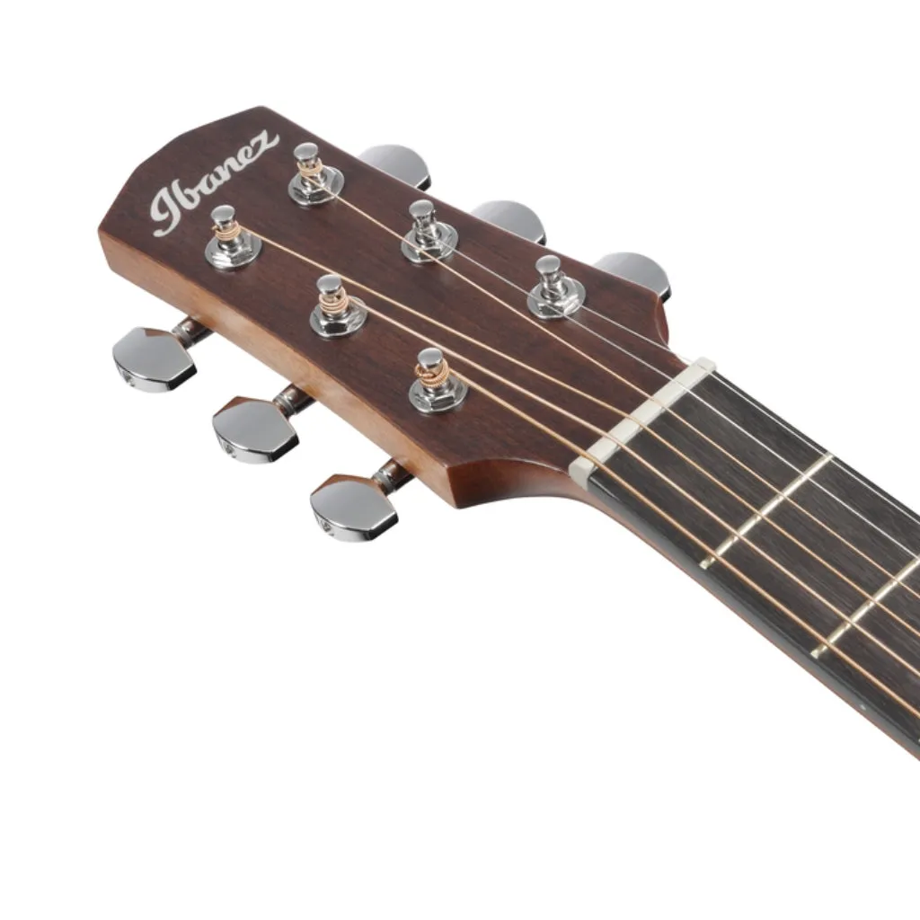 Ibanez AAM50CE Open Pore Top, Natural Open Pore Back and Sides Acoustic Guitar - Sapphire Blue Burst