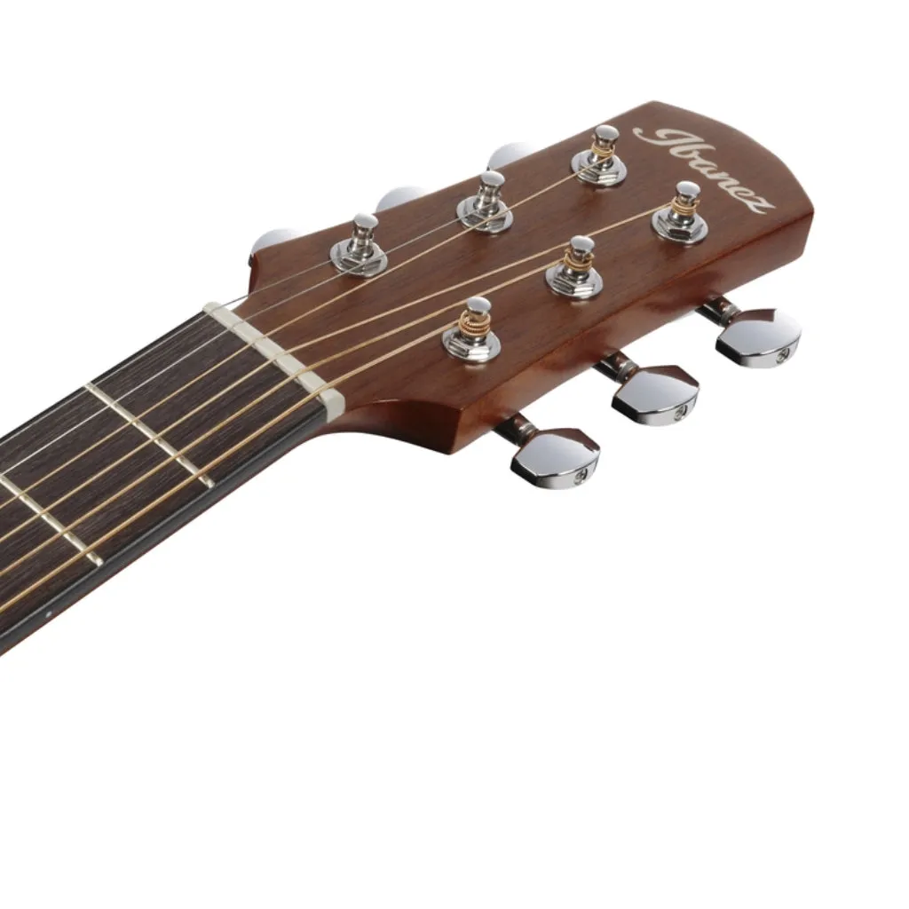 Ibanez AAM50LCE Left Handed Acoustic Guitar - Open Pore Light Brown Sunburst Top