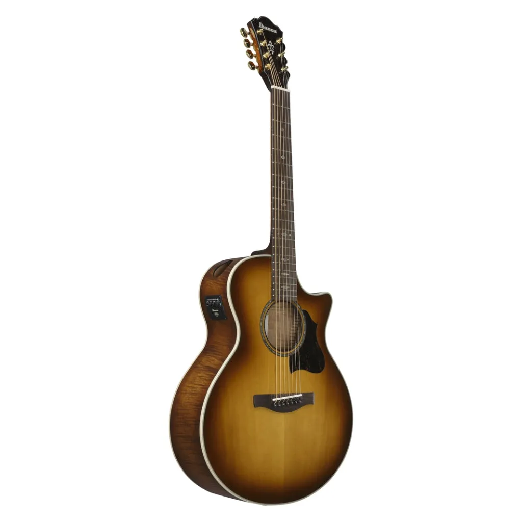 Ibanez AE3007FMH 7-String Acoustic Guitar - Tobacco Edge Burst High Gloss