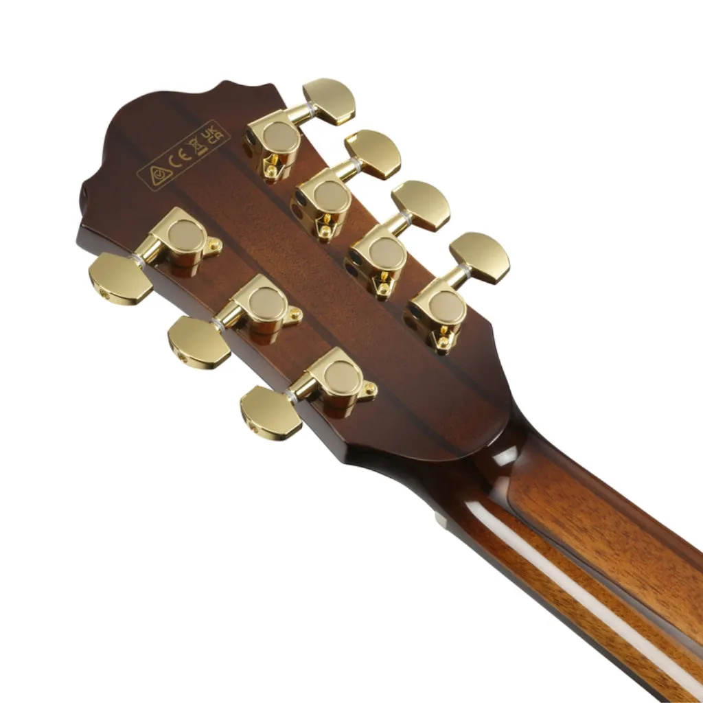 Ibanez AE3007FMH 7-String Acoustic Guitar - Tobacco Edge Burst High Gloss
