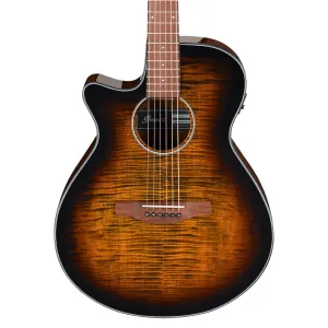 Ibanez AEG70L Acoustic Guitar - Tiger Burst High Gloss