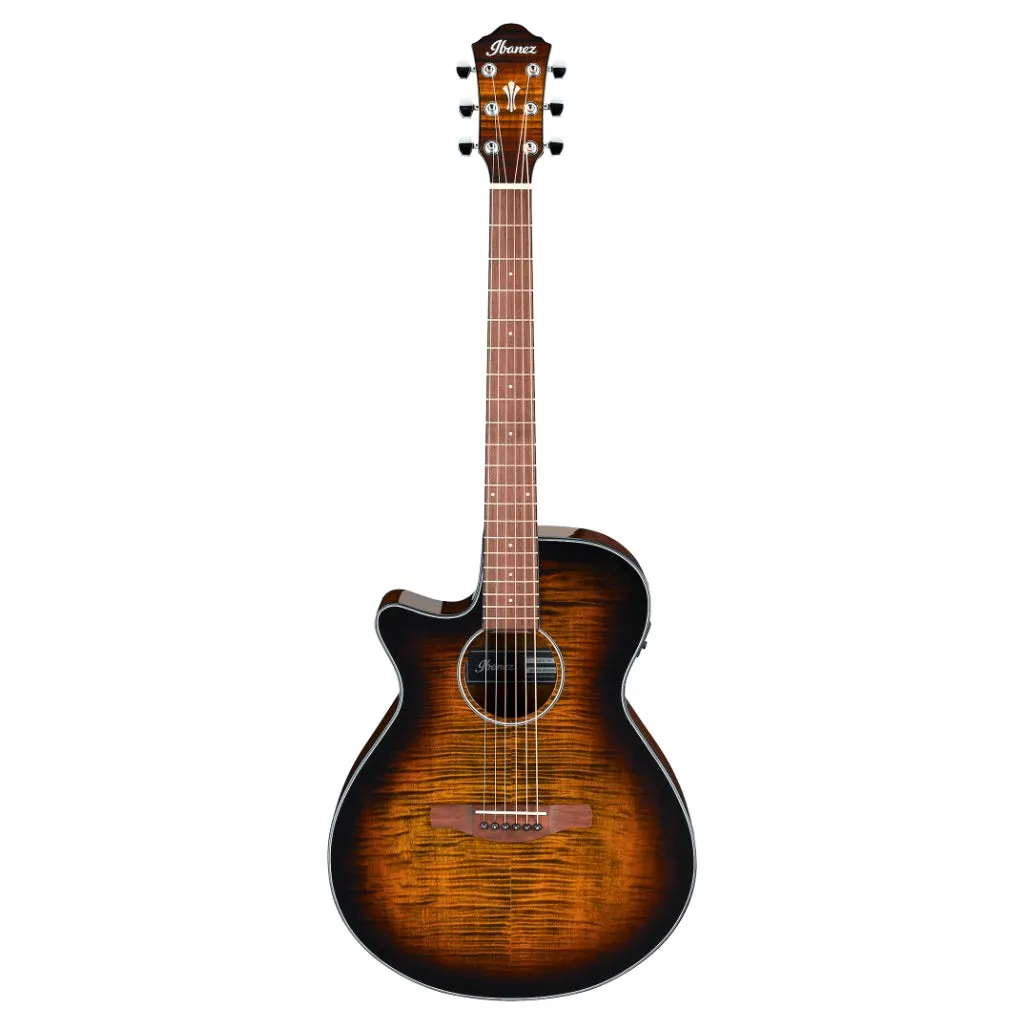Ibanez AEG70L Acoustic Guitar - Tiger Burst High Gloss