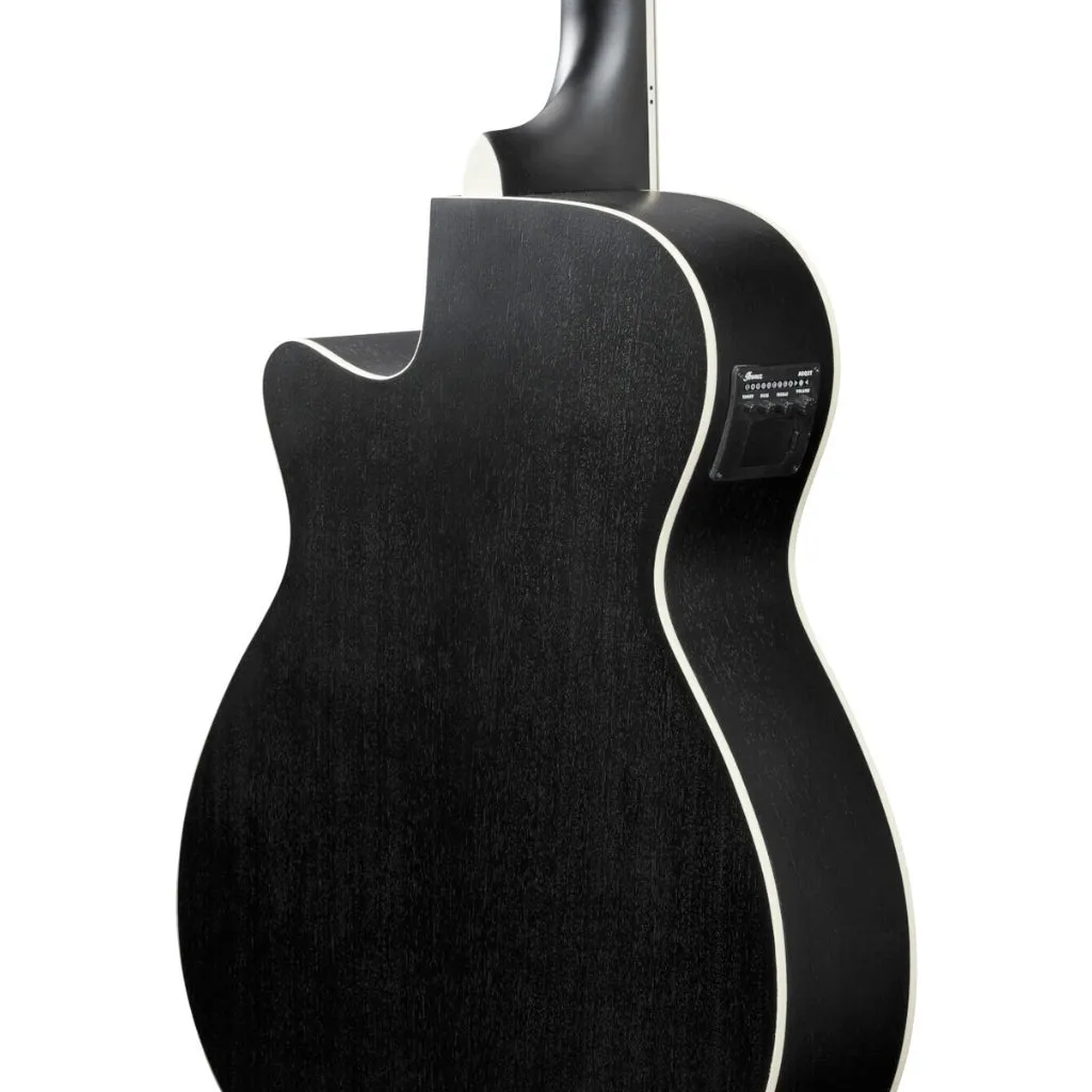 Ibanez AEG7MH Acoustic Guitar - Weatherd Black Open Pore