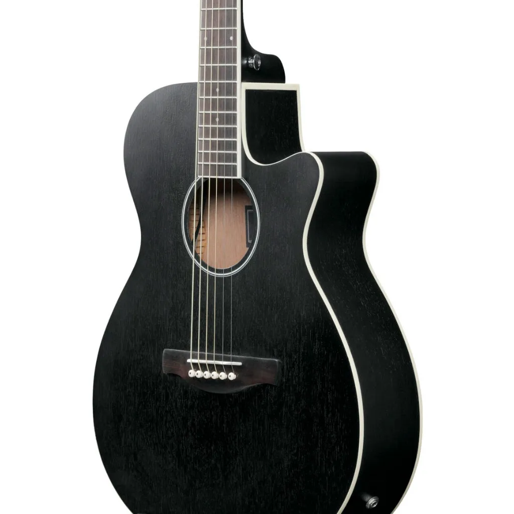 Ibanez AEG7MH Acoustic Guitar - Weatherd Black Open Pore