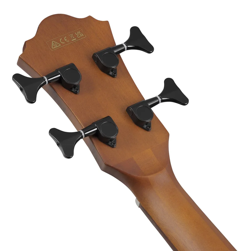Ibanez AEGB24FEMHS Electro Acoustic Bass Guitar Mahogany Sunburst High Gloss