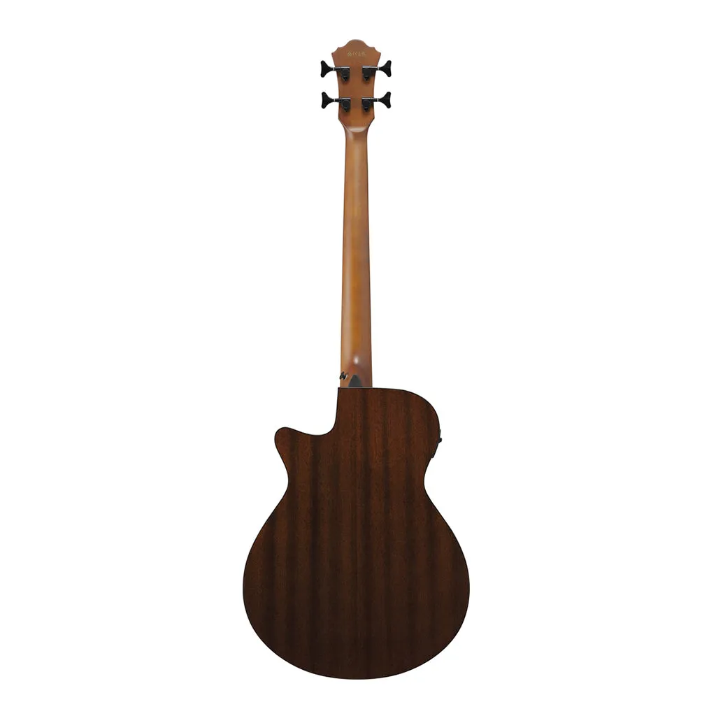 Ibanez AEGB24FEMHS Electro Acoustic Bass Guitar Mahogany Sunburst High Gloss