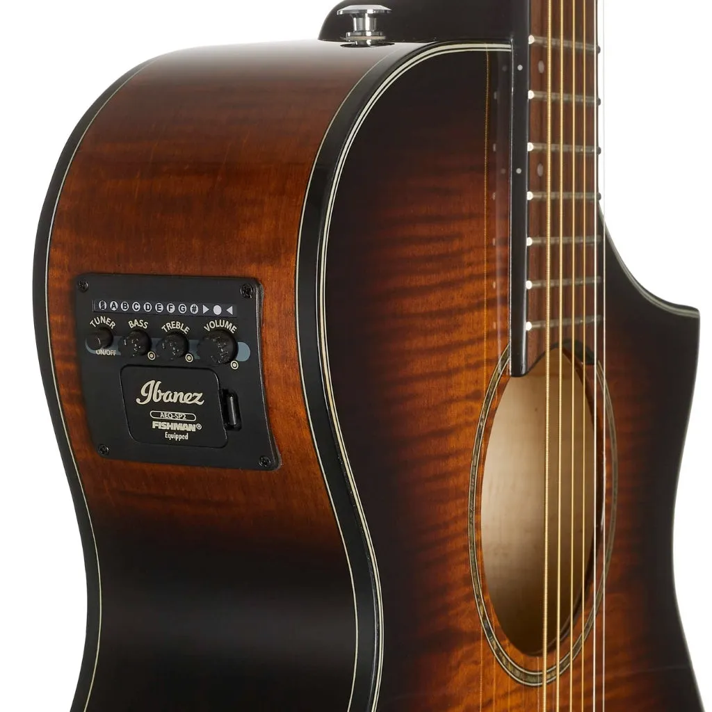 Ibanez AEWC400 Amber Sunburst High Gloss Acoustic Guitar